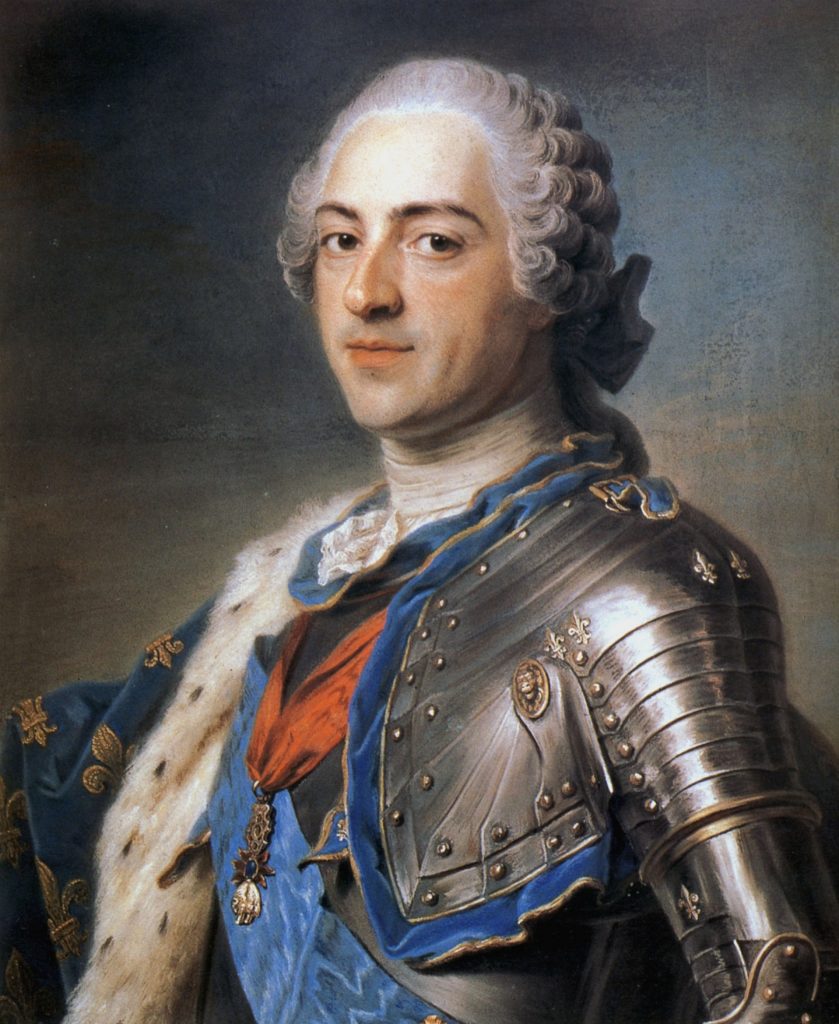 Portrait de Louis XV jeune par Quentin de la Tour