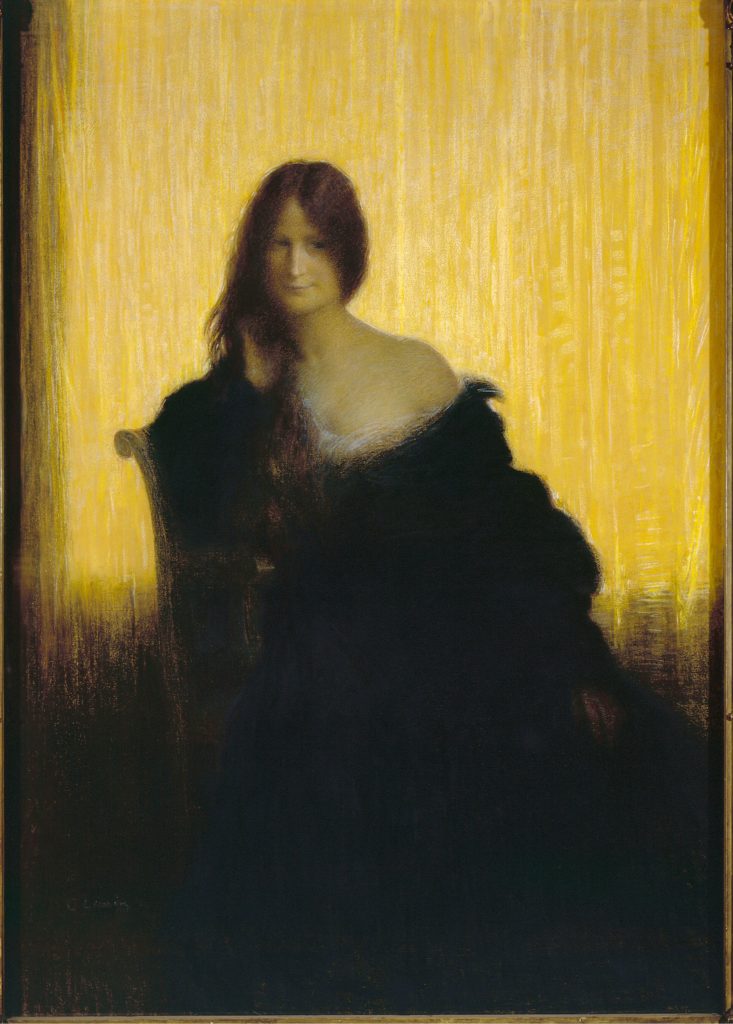 Portrait aux pastels secs de Charles Lucien Léandre