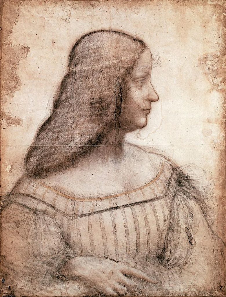 Craies pastels sur carton de Léonard de Vinci